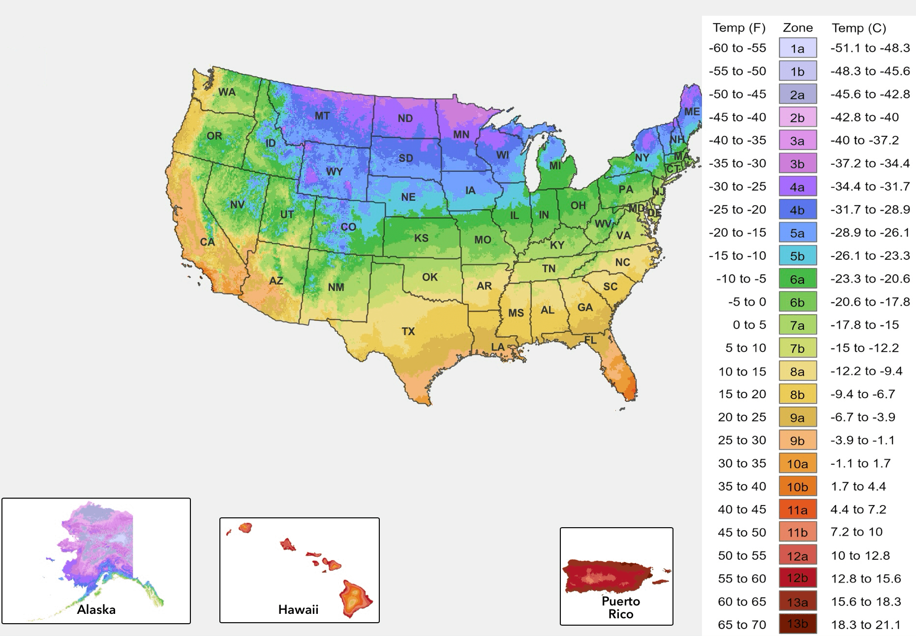 A Guide to the USDA Plant Hardiness Zone Map